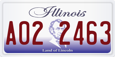 IL license plate A022463