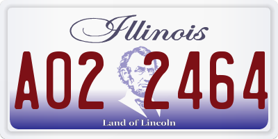 IL license plate A022464
