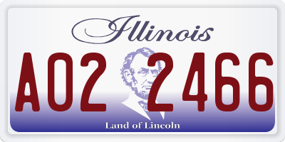 IL license plate A022466