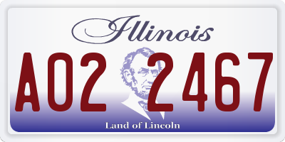 IL license plate A022467