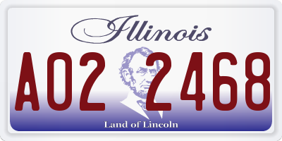 IL license plate A022468