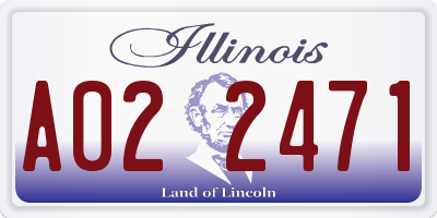 IL license plate A022471
