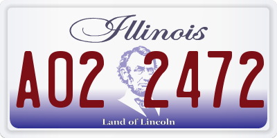 IL license plate A022472