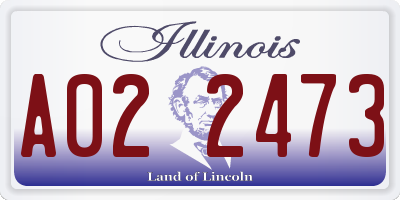 IL license plate A022473