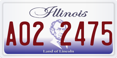 IL license plate A022475