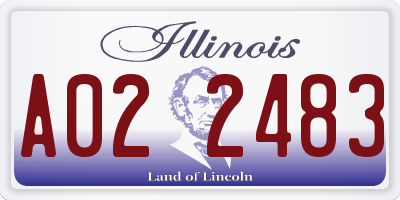IL license plate A022483