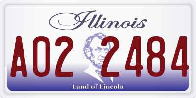 IL license plate A022484