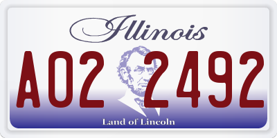 IL license plate A022492