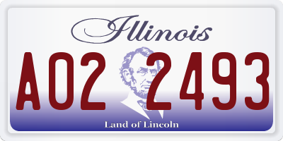 IL license plate A022493