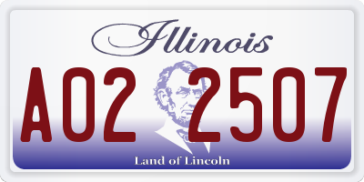 IL license plate A022507