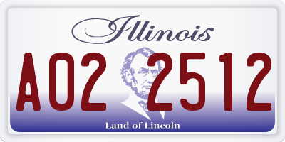 IL license plate A022512