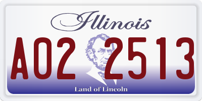 IL license plate A022513