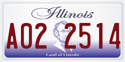 IL license plate A022514