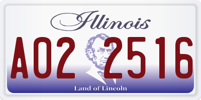 IL license plate A022516