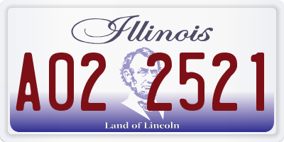 IL license plate A022521