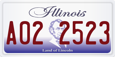 IL license plate A022523