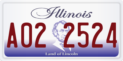 IL license plate A022524