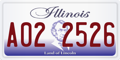 IL license plate A022526