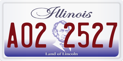 IL license plate A022527
