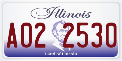 IL license plate A022530