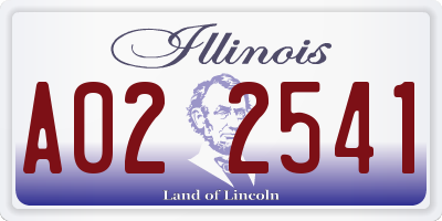 IL license plate A022541