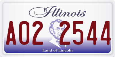 IL license plate A022544