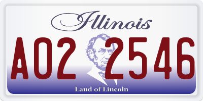 IL license plate A022546