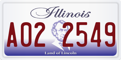IL license plate A022549
