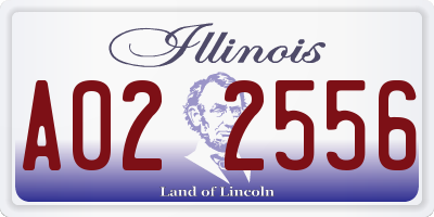 IL license plate A022556