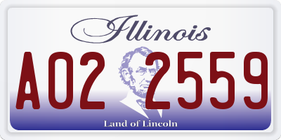 IL license plate A022559