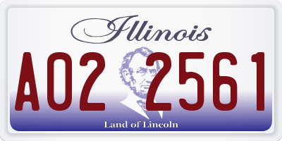 IL license plate A022561