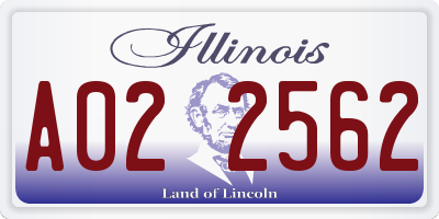IL license plate A022562