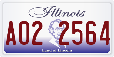 IL license plate A022564