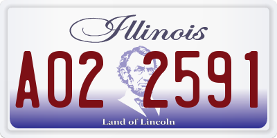 IL license plate A022591