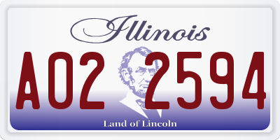 IL license plate A022594