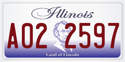 IL license plate A022597