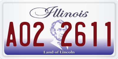 IL license plate A022611