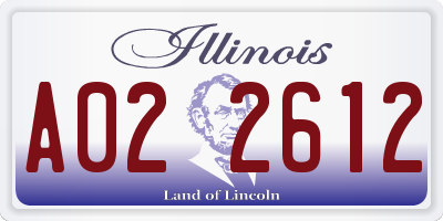 IL license plate A022612