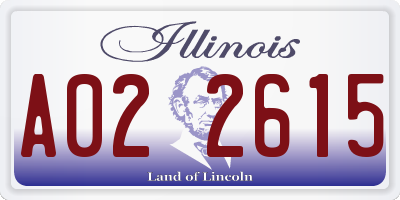 IL license plate A022615
