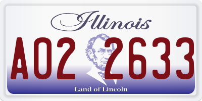 IL license plate A022633
