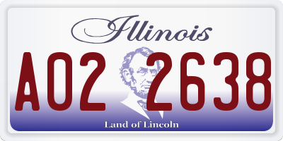 IL license plate A022638