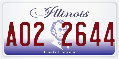 IL license plate A022644