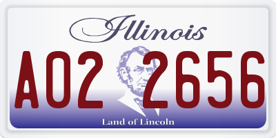 IL license plate A022656
