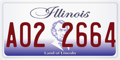IL license plate A022664
