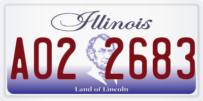 IL license plate A022683