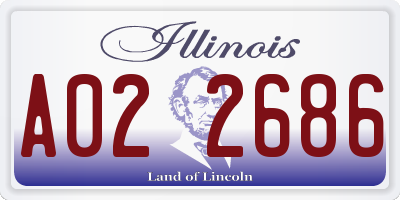 IL license plate A022686