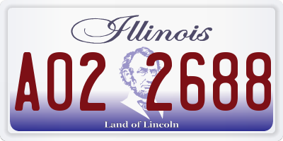 IL license plate A022688
