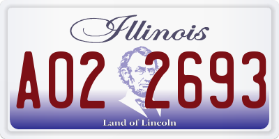 IL license plate A022693