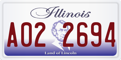 IL license plate A022694