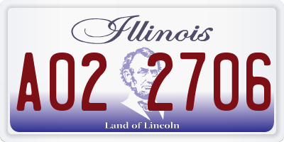 IL license plate A022706